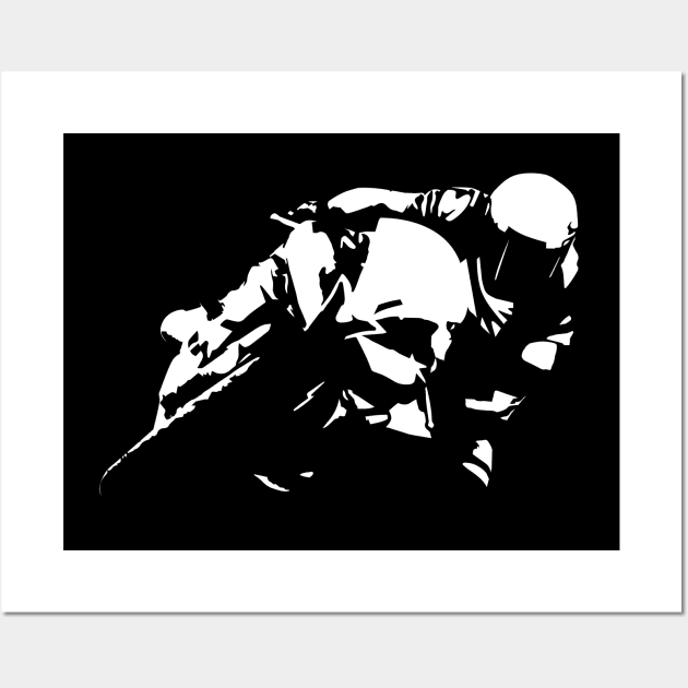 Sportbike Racing Motorcycle Wall Art by hobrath